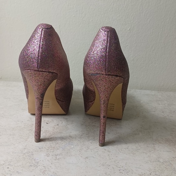 Bakers Glittery Pink Heels Size 10 M - Picture 4 of 10